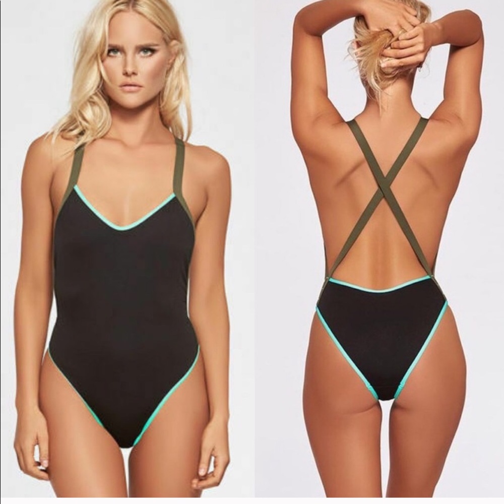 L*Space Manic High Cut One Piece Like New!